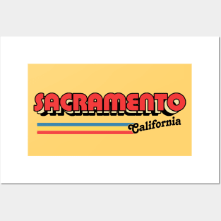 Sacramento, CA \/\/\ Retro Typography Design Posters and Art